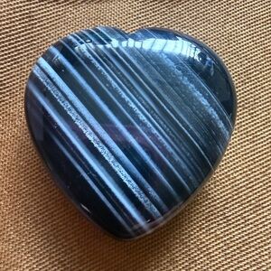 Black Agate Heart #2